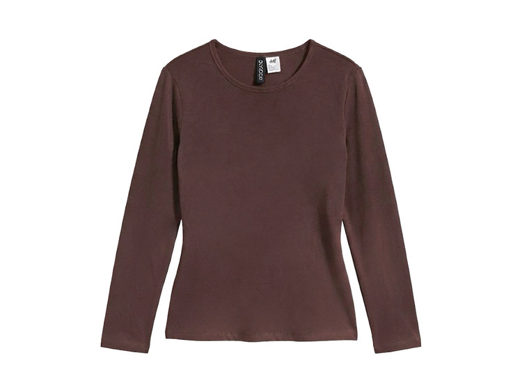 بلوز فیت استین بلند زنانه وارداتی H&M